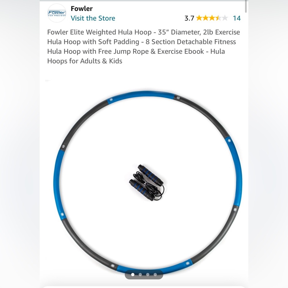 Weighted hula hoop